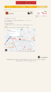 サイトのスクリーンショット画像アクセスページ